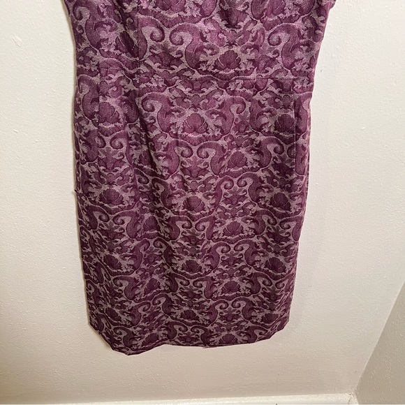 Jack. Sleeveless Dress Purple Sparkle Floral 4 - Picture 5 of 11